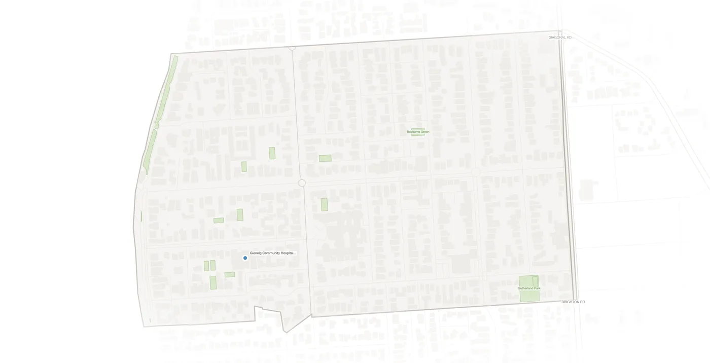 Glenelg South urban fabric map