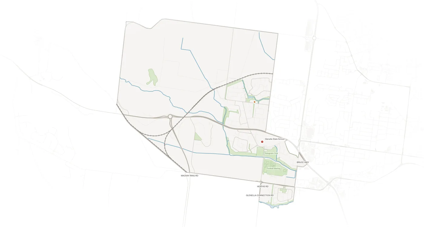 Glenella urban fabric map