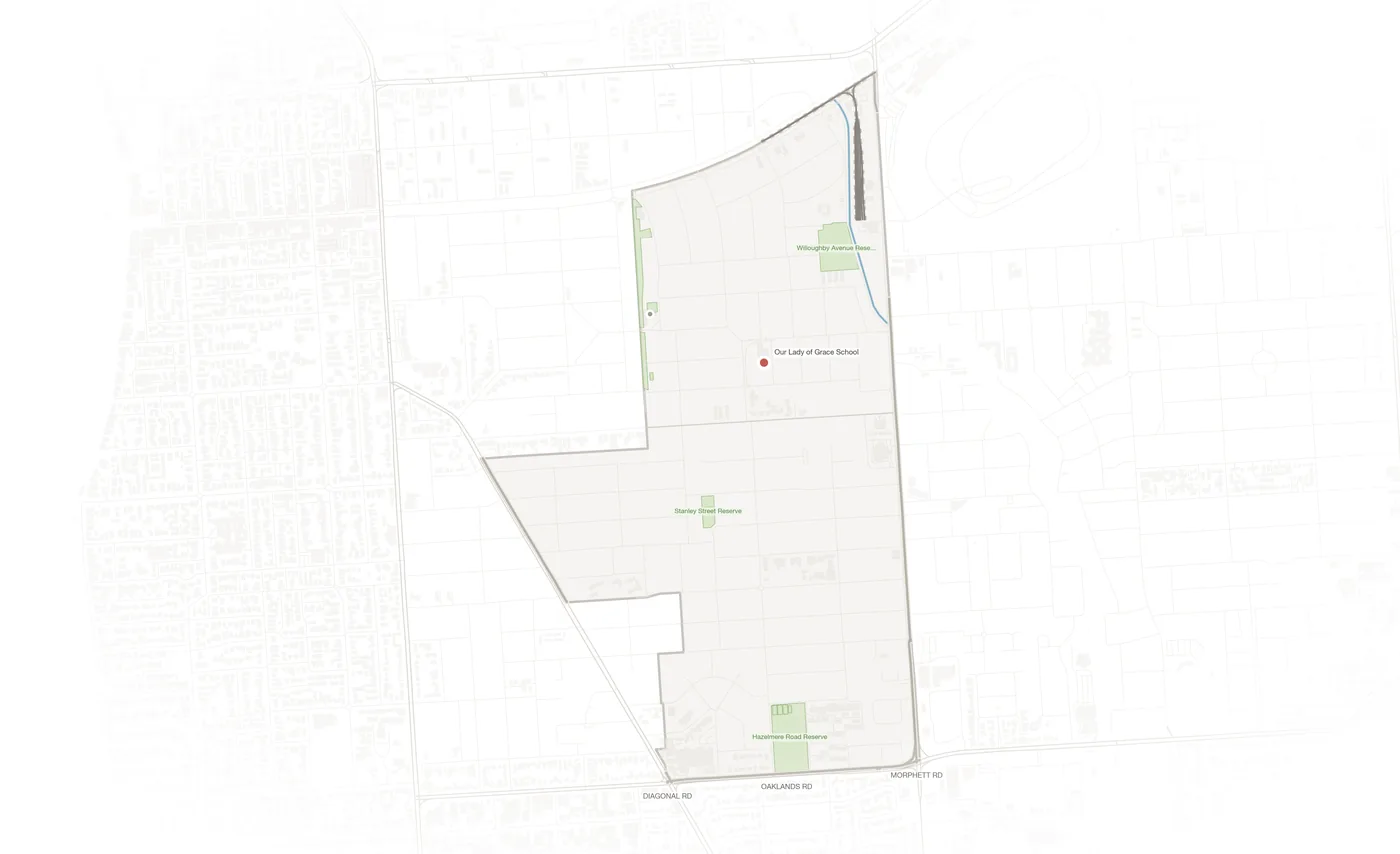 Glengowrie urban fabric map
