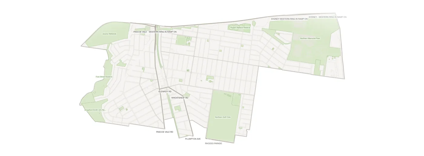 Glenroy urban fabric map