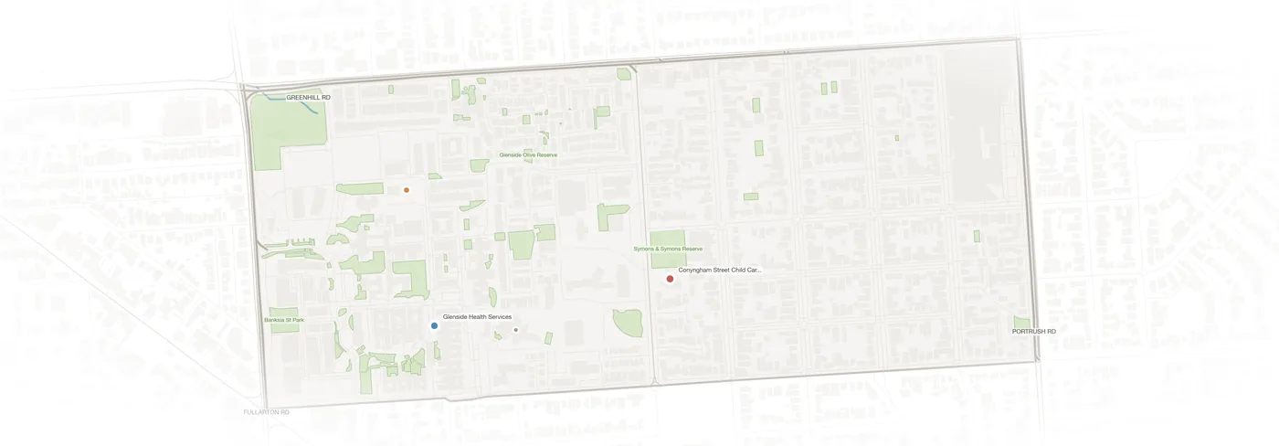 Glenside urban fabric map