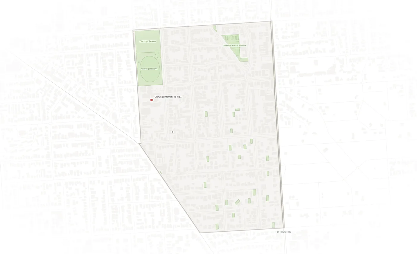 Glenunga urban fabric map