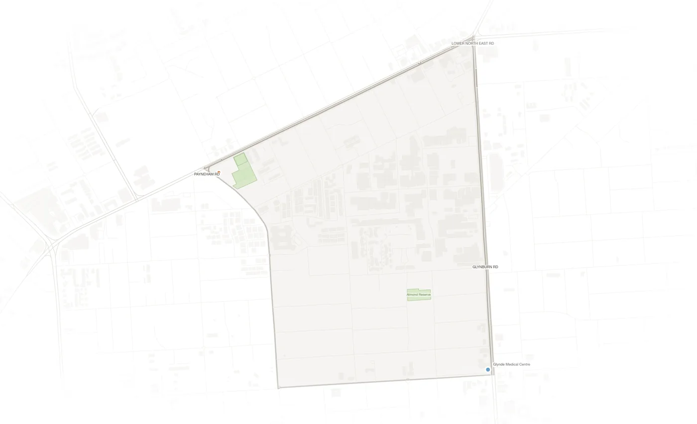 Glynde urban fabric map