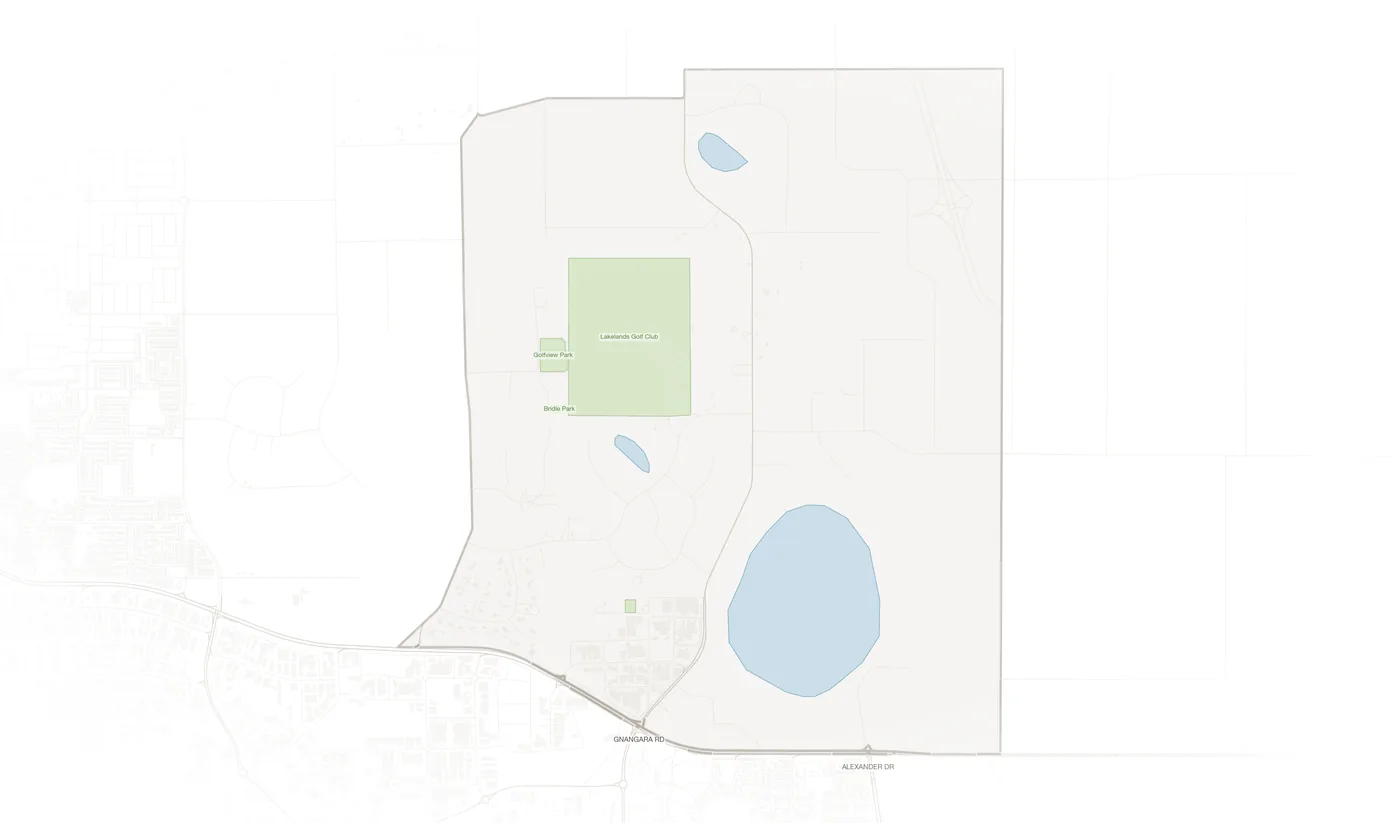 Gnangara urban fabric map