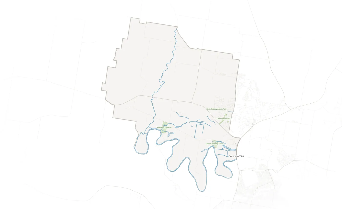 Gobbagombalin urban fabric map