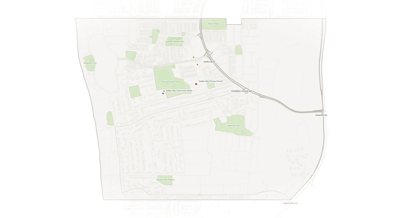 Golden Bay urban fabric map