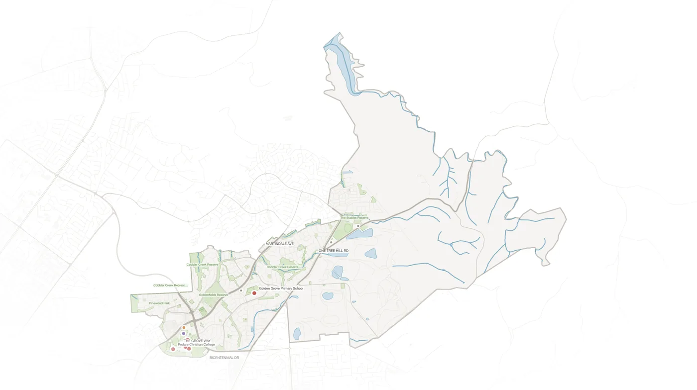 Golden Grove urban fabric map