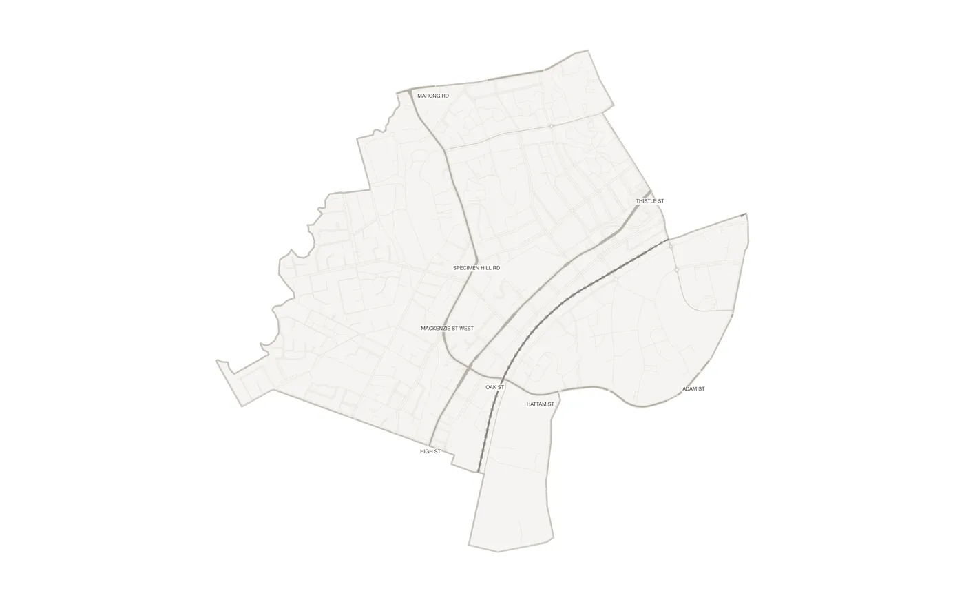 Golden Square urban fabric map