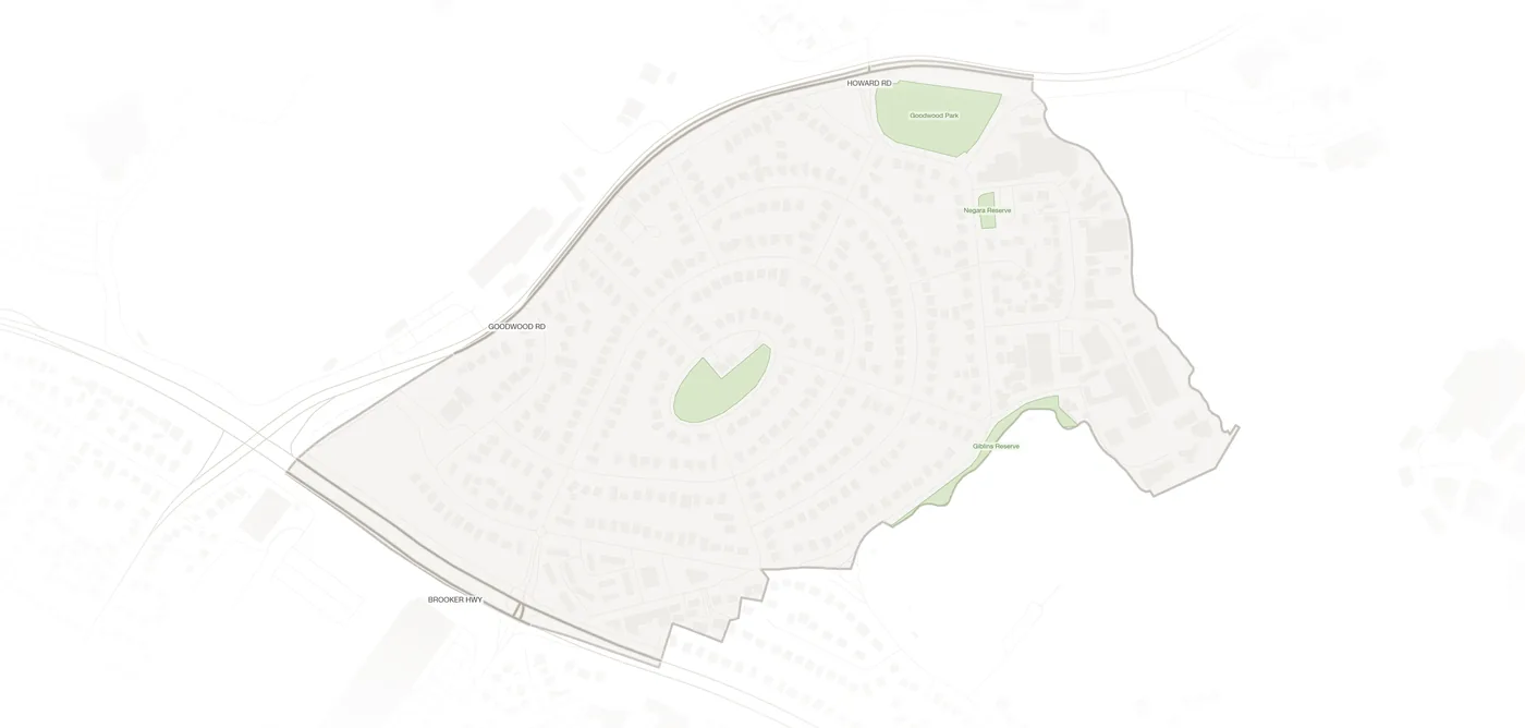 Goodwood urban fabric map