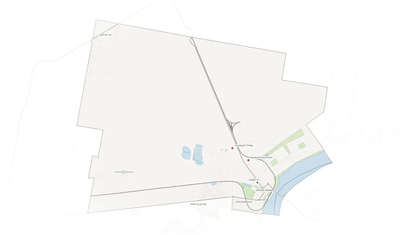 Goolwa urban fabric map