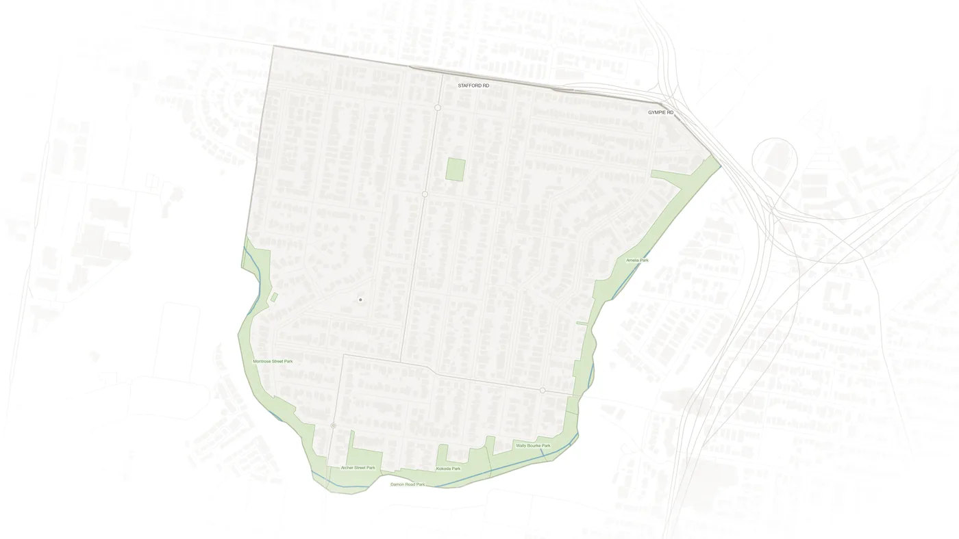 Gordon Park urban fabric map