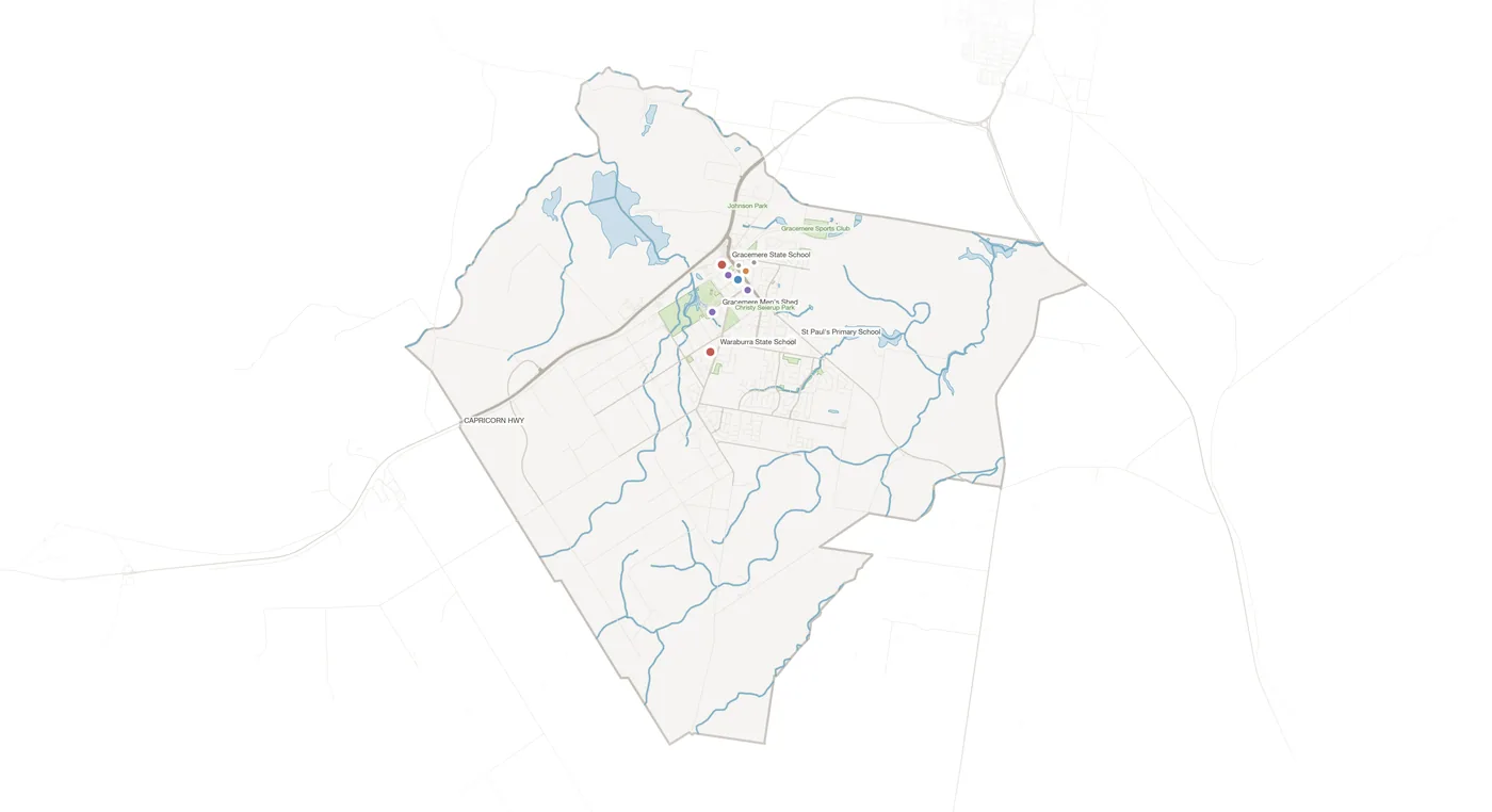 Gracemere urban fabric map