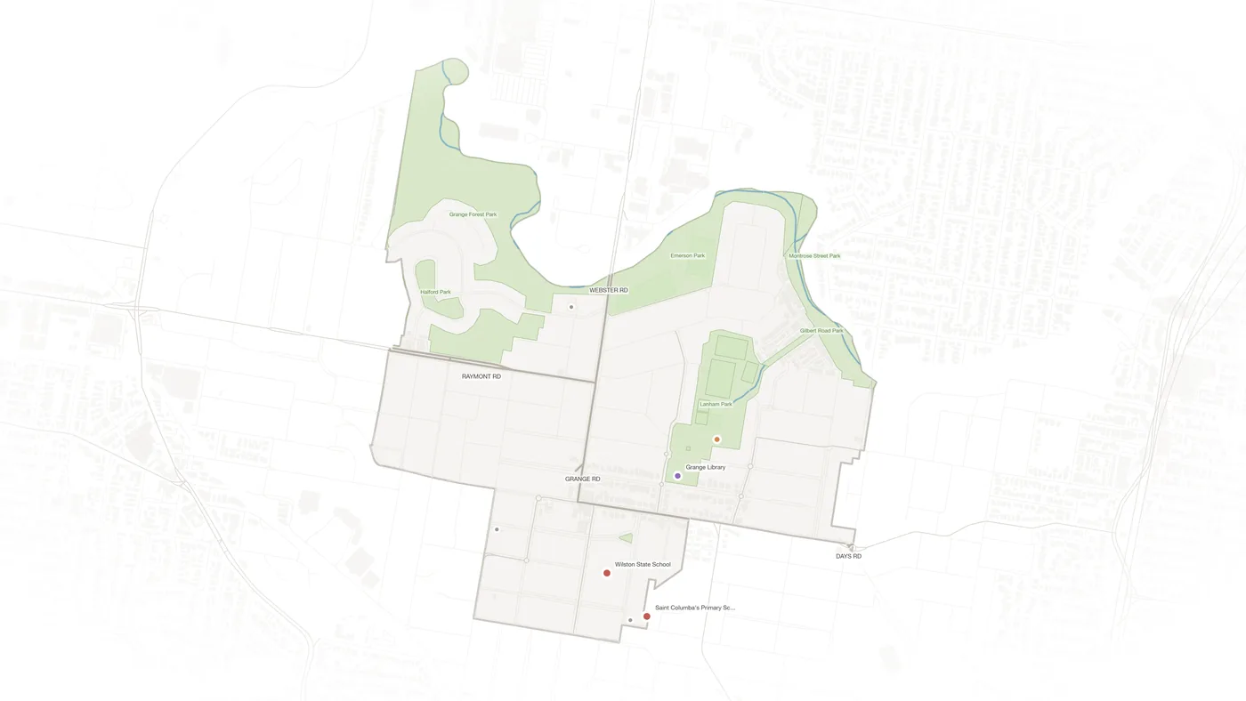 Grange urban fabric map