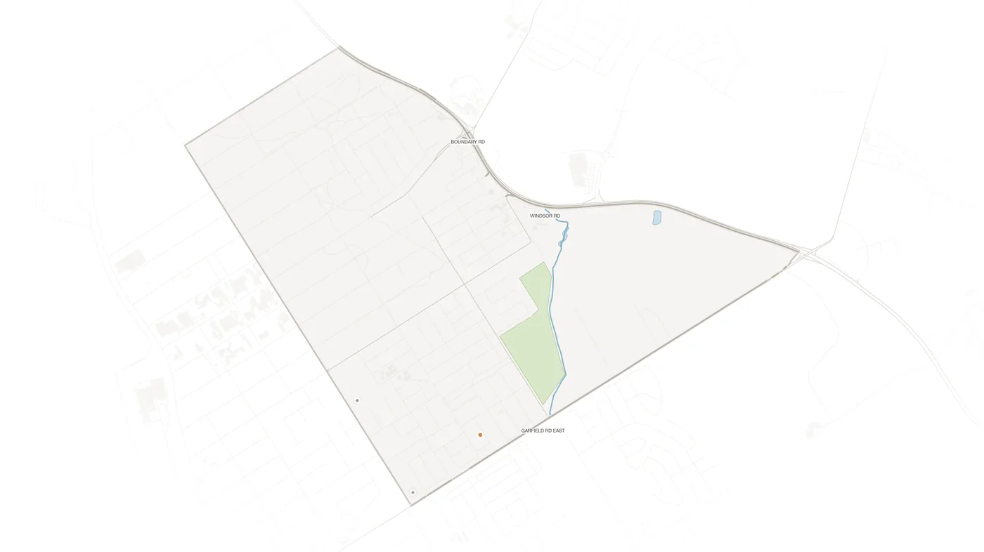 Grantham Farm urban fabric map