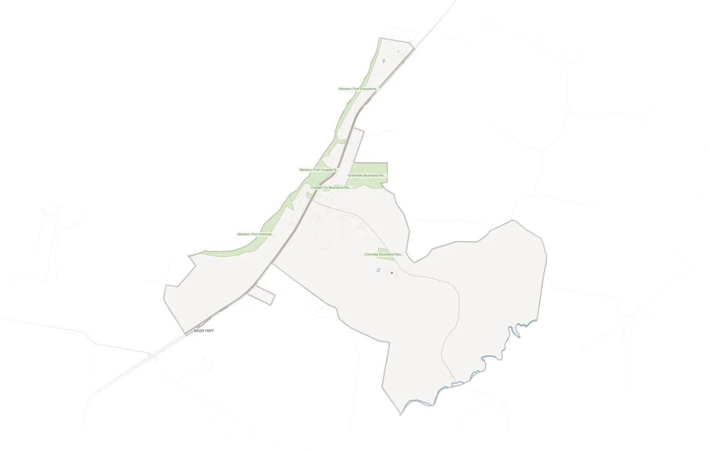 Grantville urban fabric map
