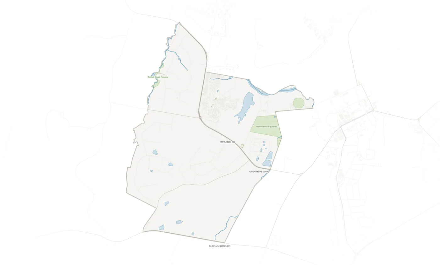 Grasmere urban fabric map