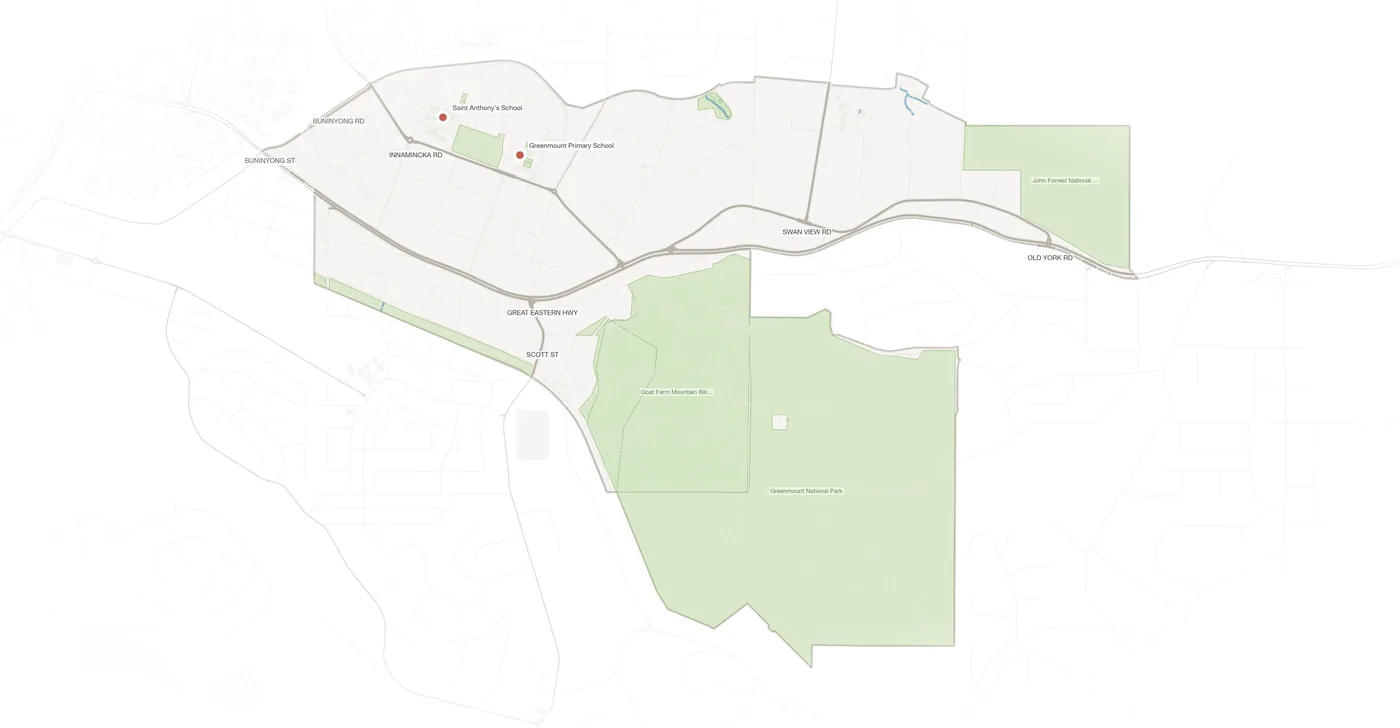 Greenmount urban fabric map