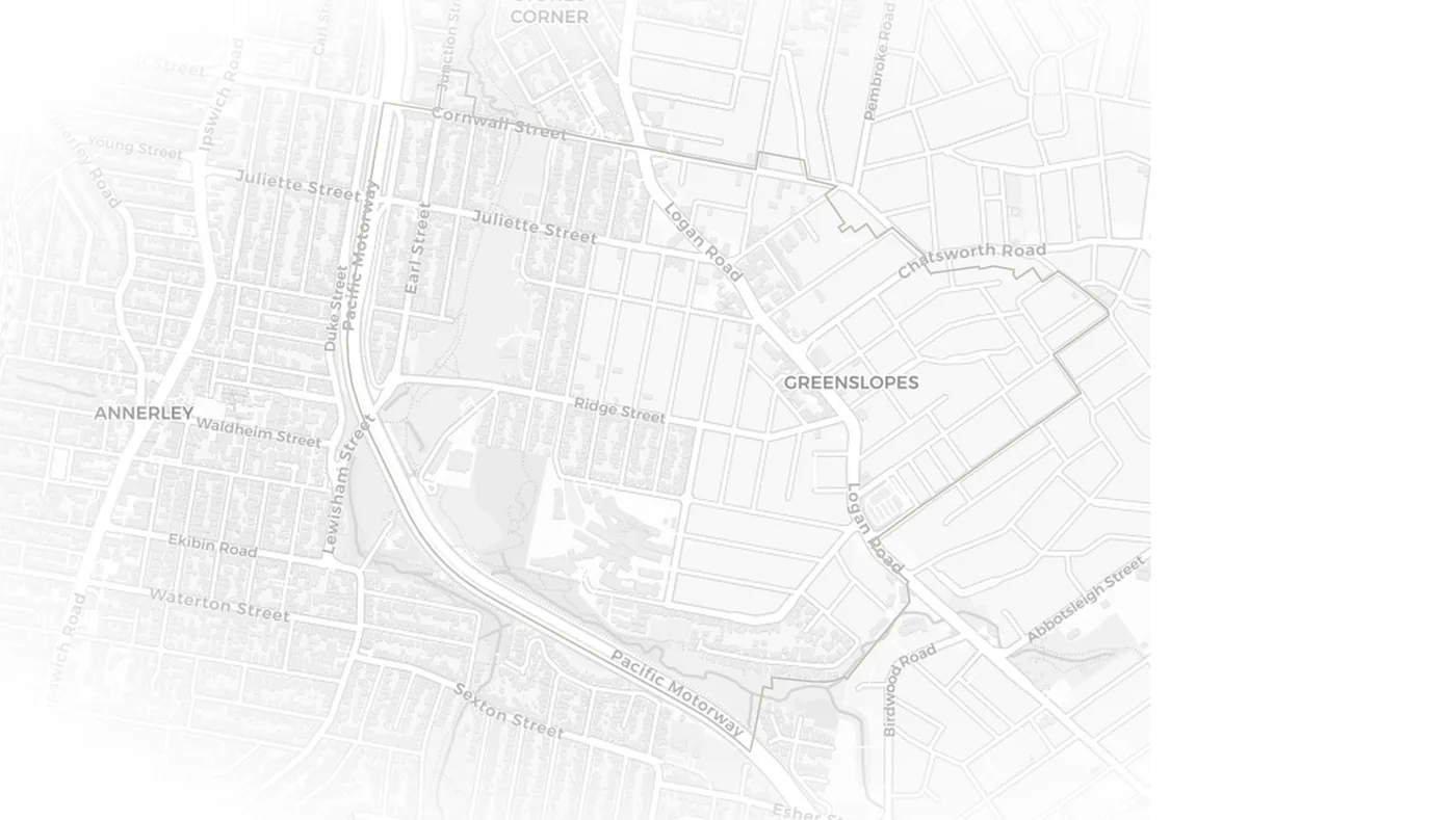 Greenslopes urban fabric map