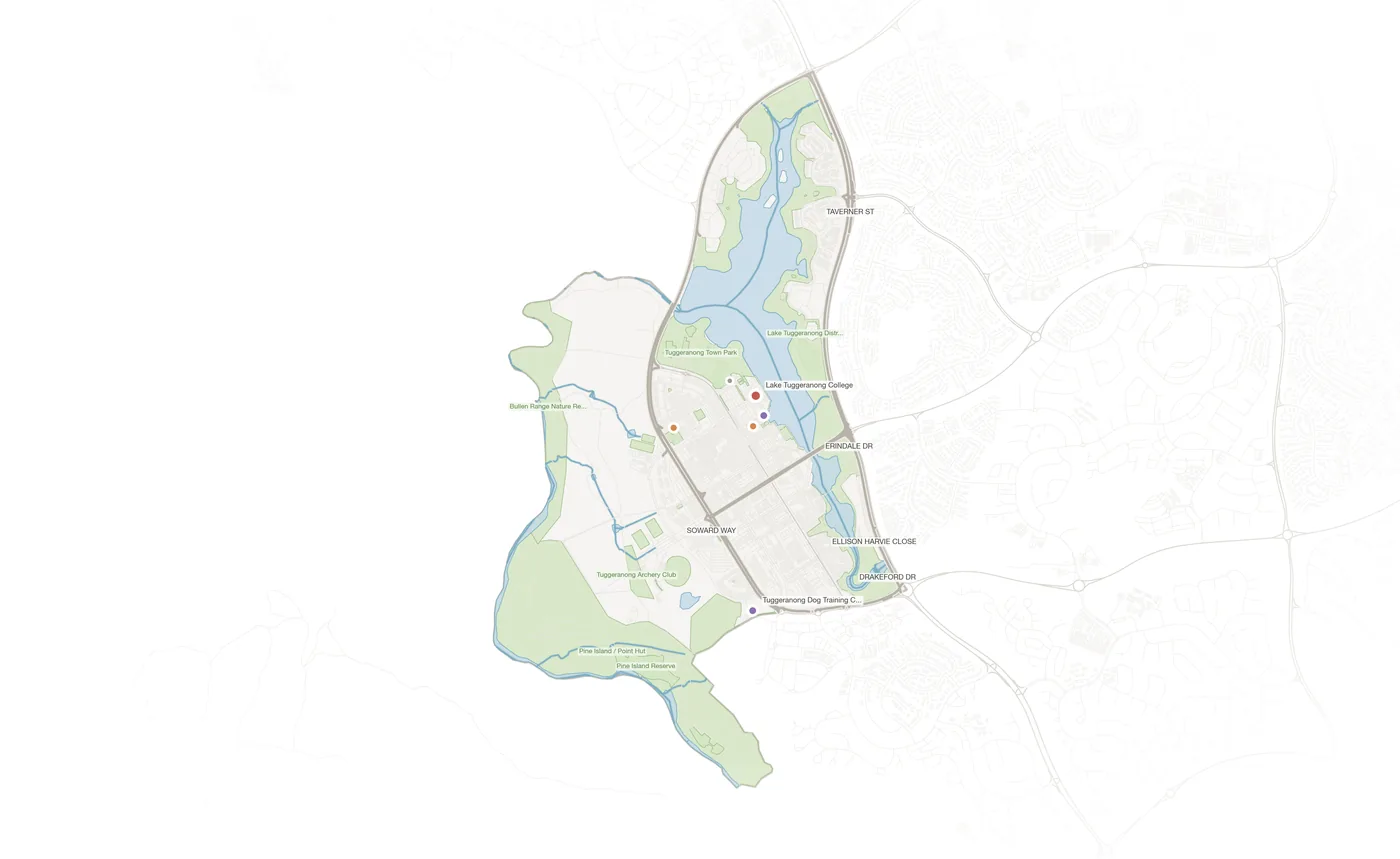 Greenway urban fabric map
