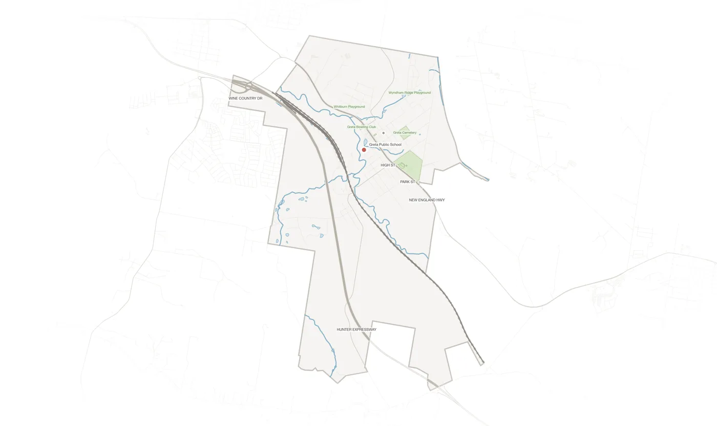 Greta urban fabric map