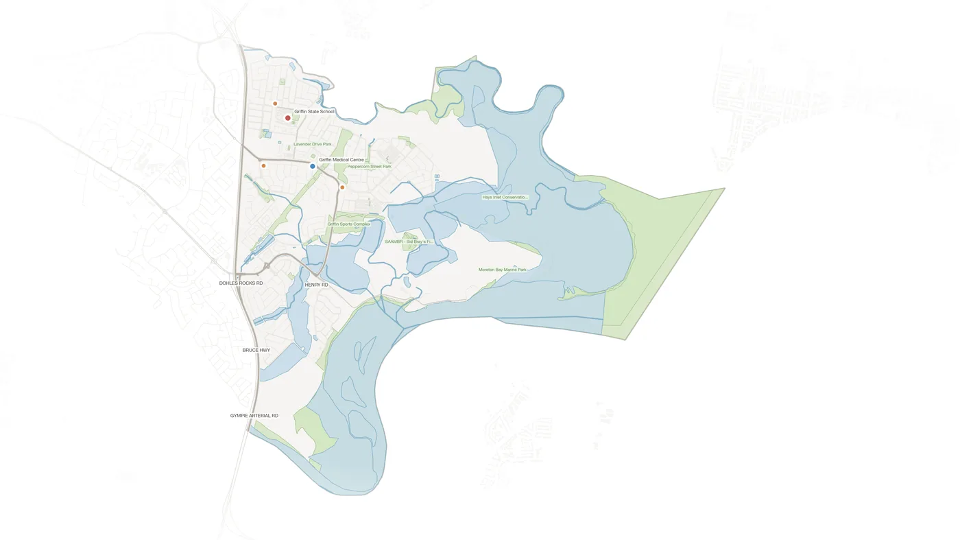 Griffin urban fabric map