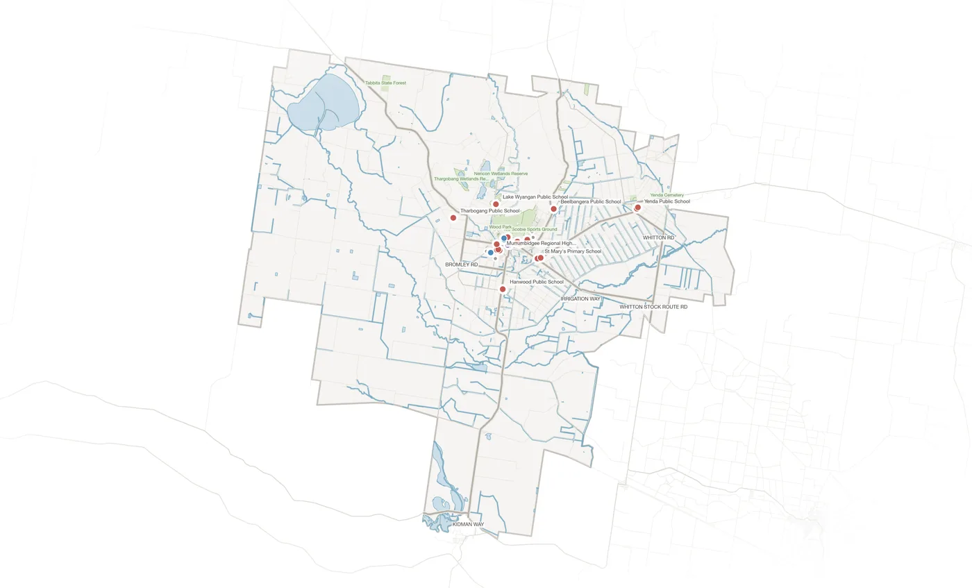 Griffith urban fabric map