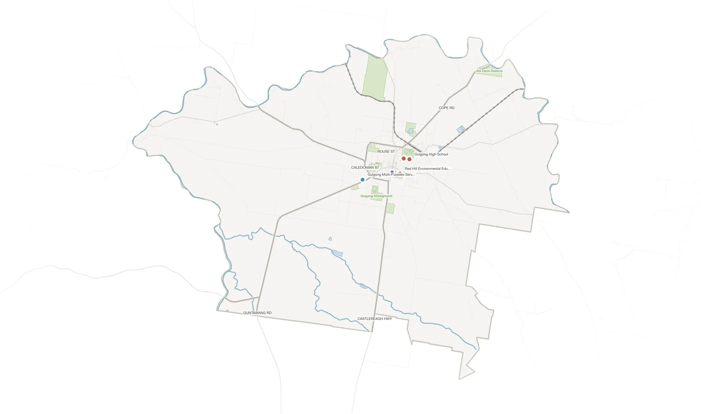 Gulgong urban fabric map
