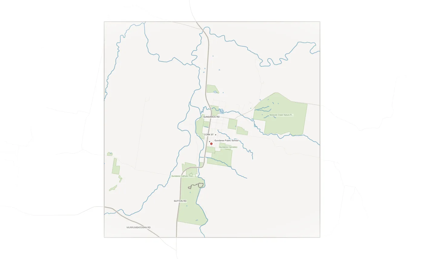 Gundaroo urban fabric map
