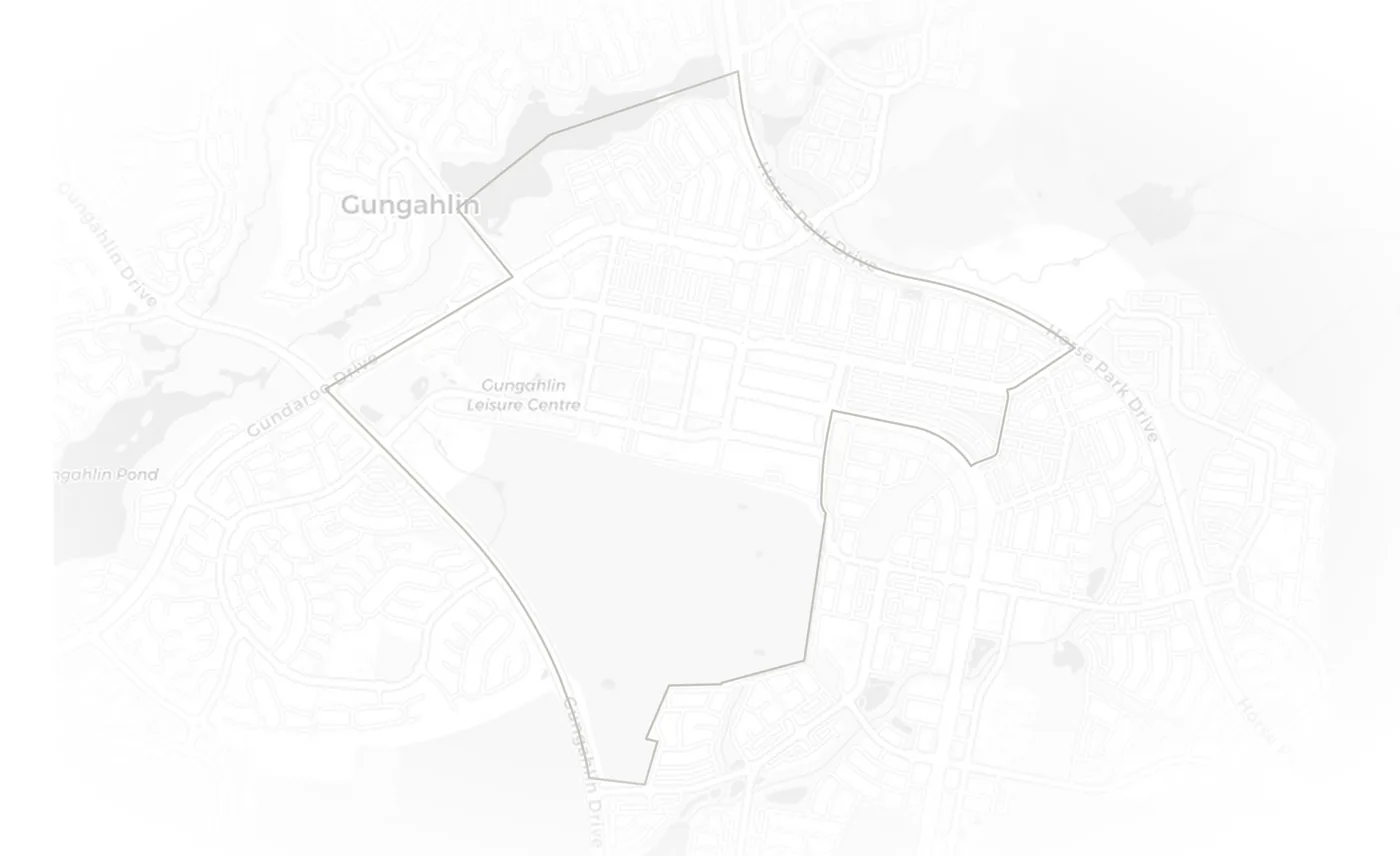 Gungahlin urban fabric map