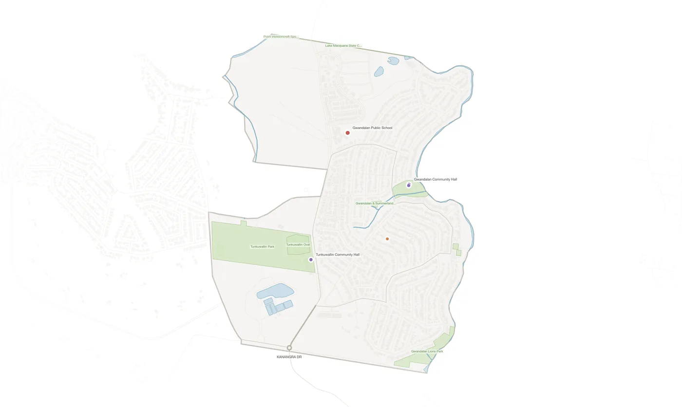 Gwandalan urban fabric map