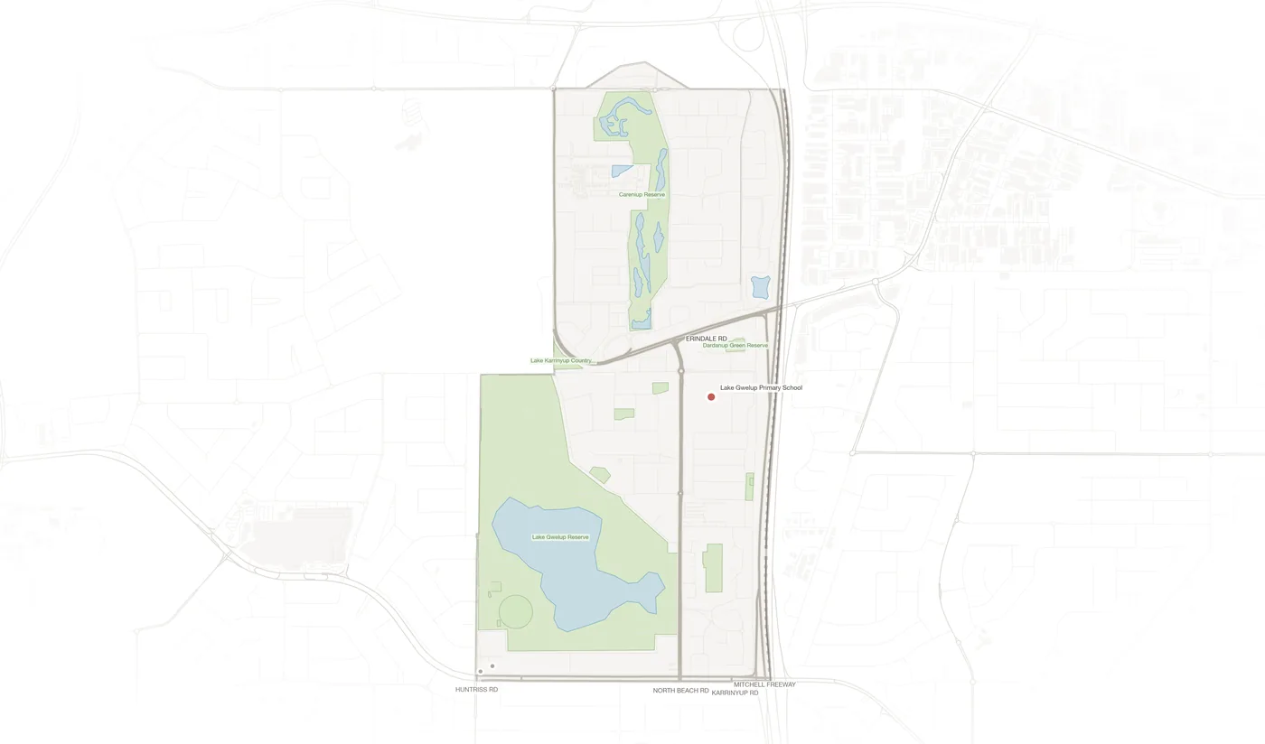 Gwelup urban fabric map