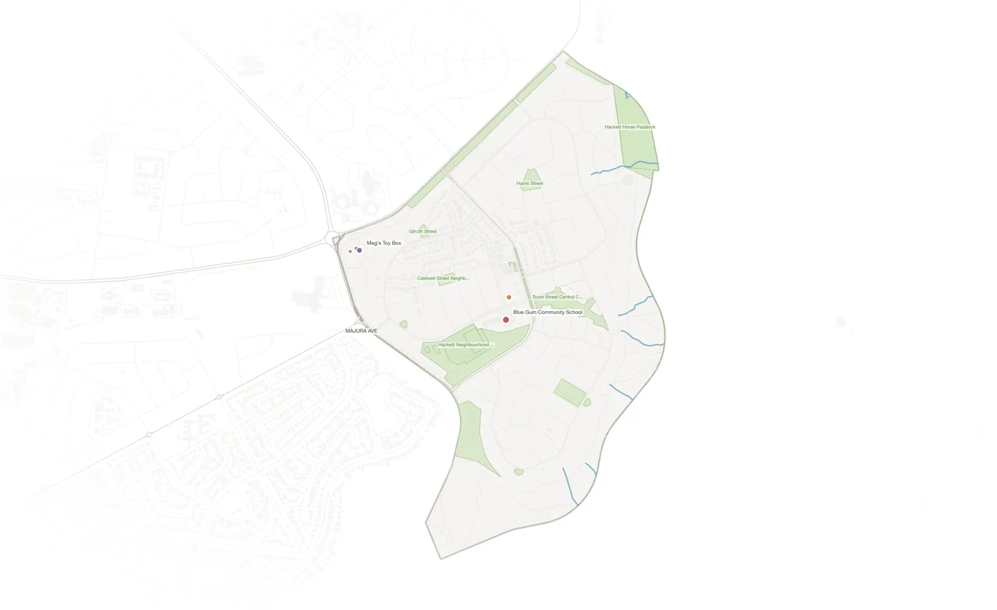 Hackett urban fabric map