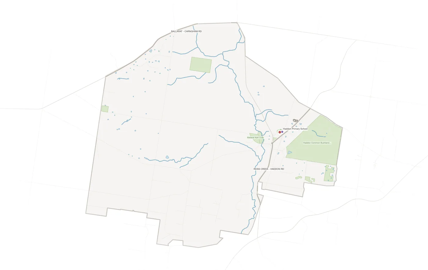 Haddon urban fabric map