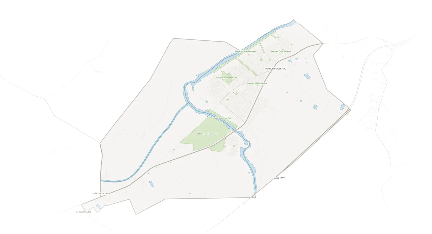Hadspen urban fabric map