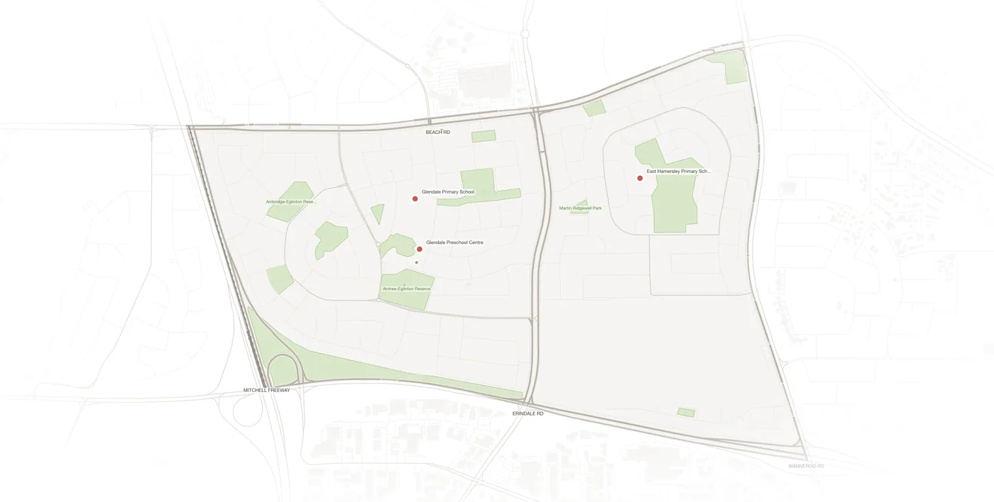 Hamersley urban fabric map