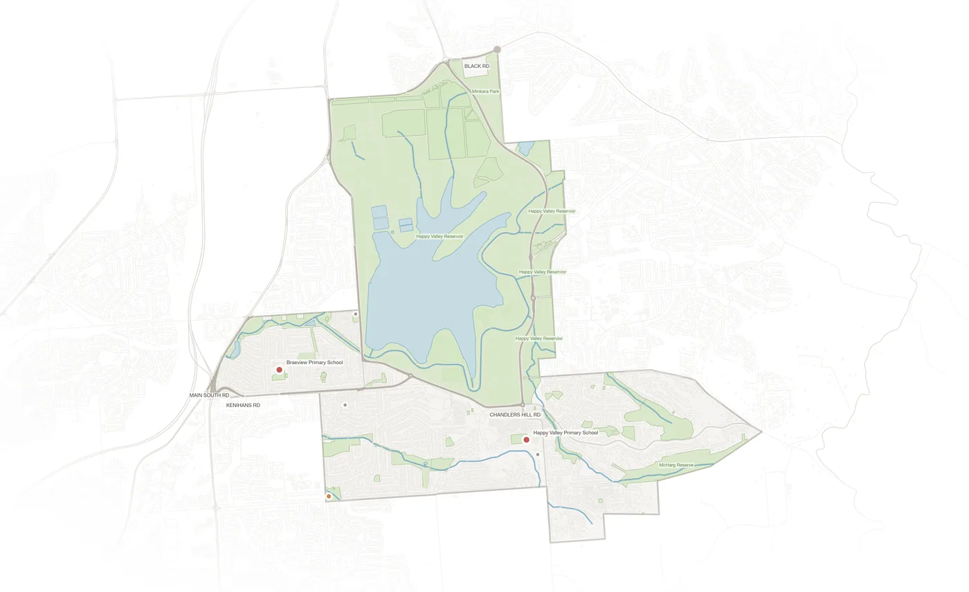 Happy Valley urban fabric map