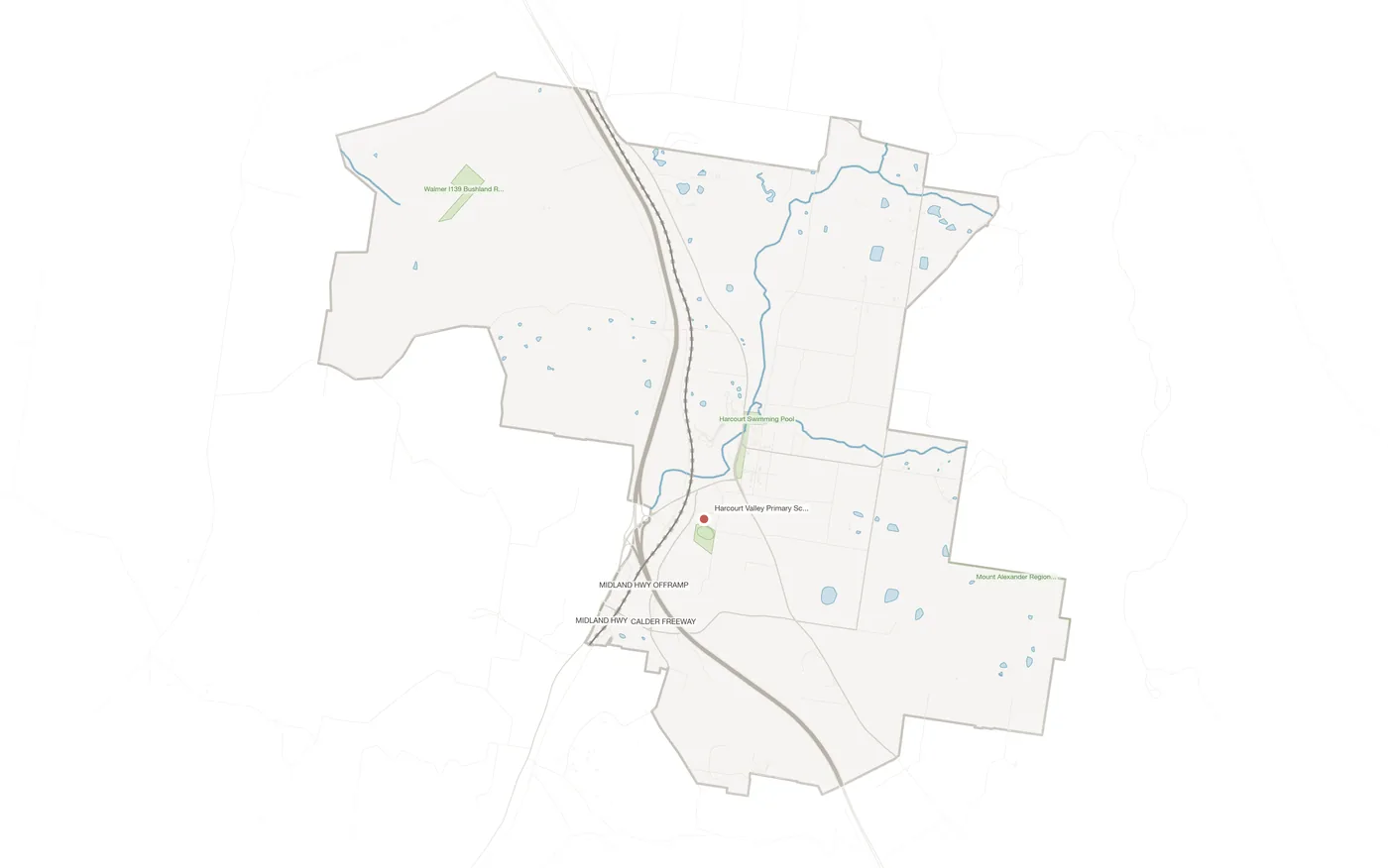 Harcourt urban fabric map