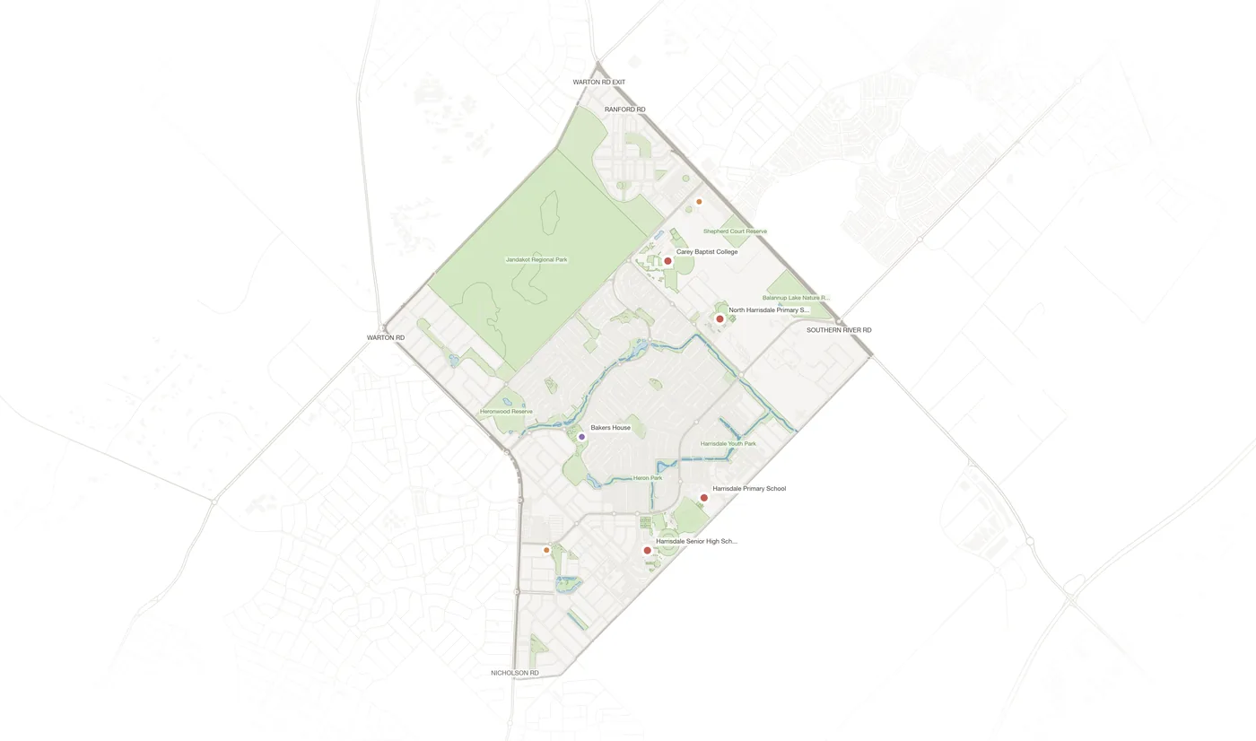 Harrisdale urban fabric map