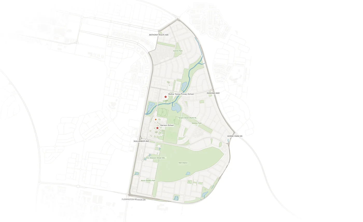 Harrison urban fabric map