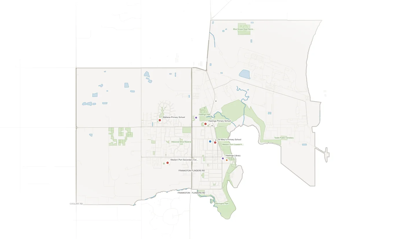 Hastings urban fabric map