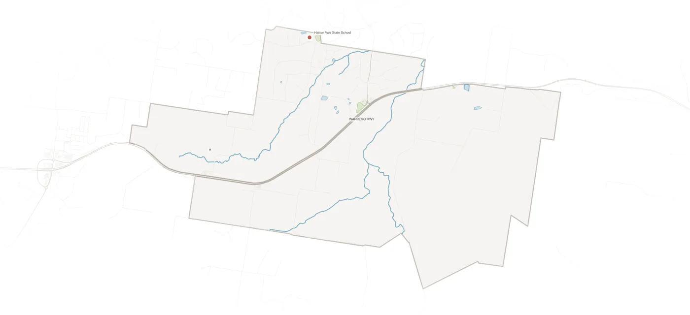 Hatton Vale urban fabric map