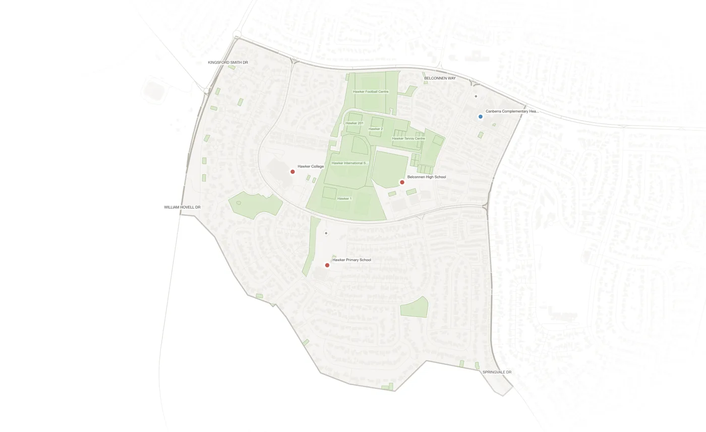 Hawker urban fabric map