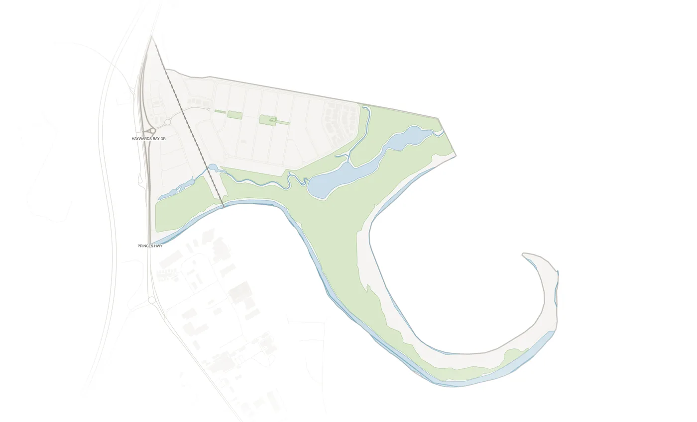 Haywards Bay urban fabric map