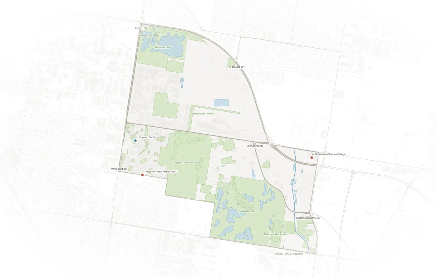 Heatherton urban fabric map