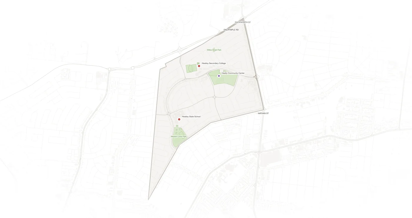 Heatley urban fabric map