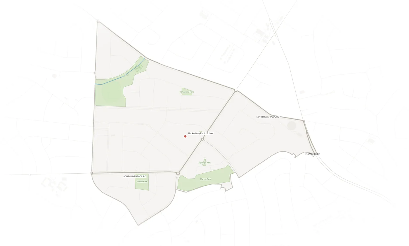 Heckenberg urban fabric map