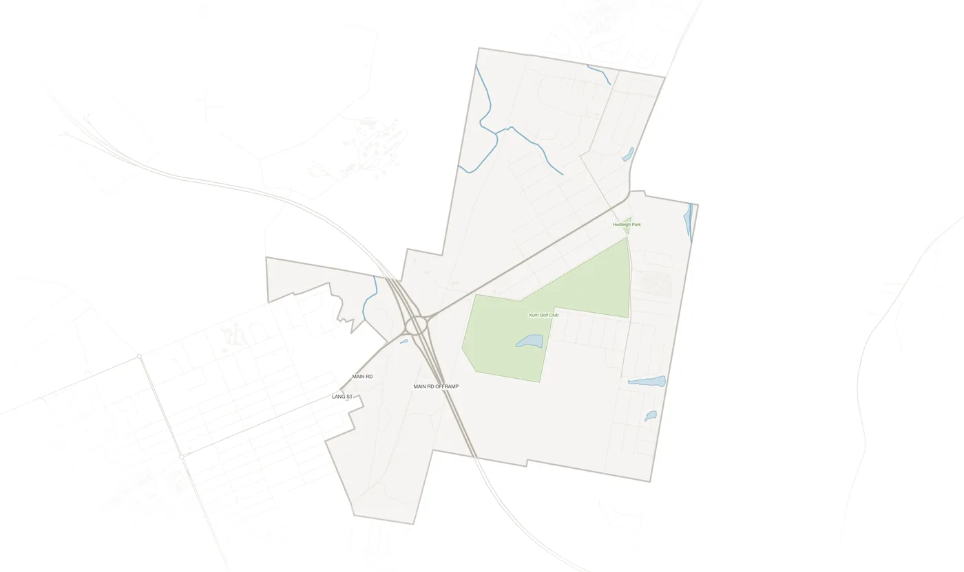 Heddon Greta urban fabric map