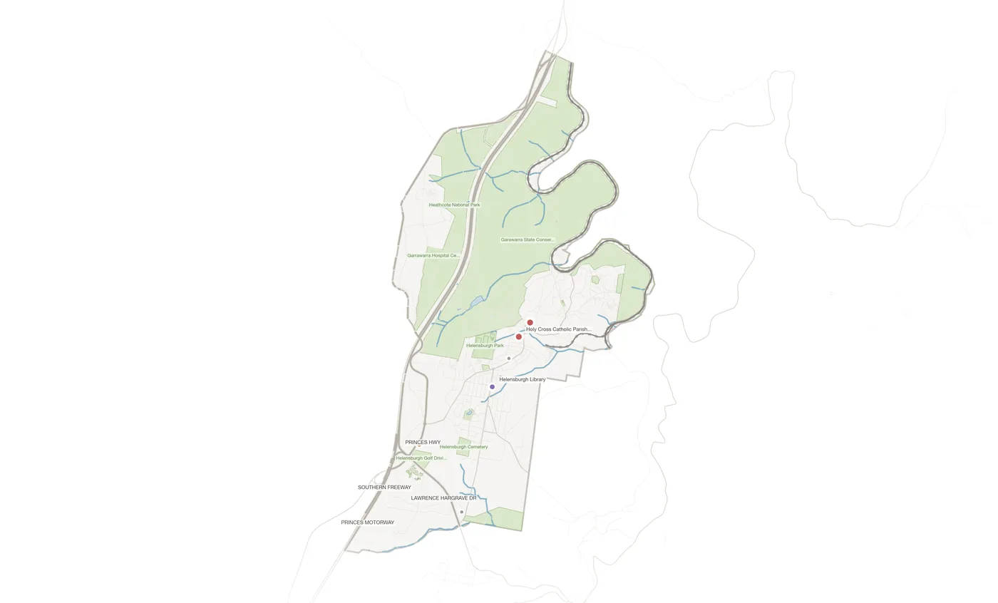 Helensburgh urban fabric map