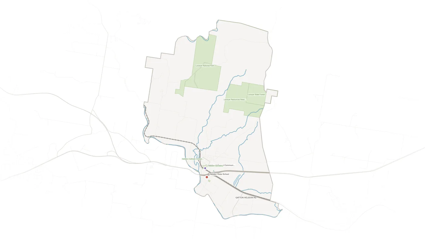 Helidon urban fabric map