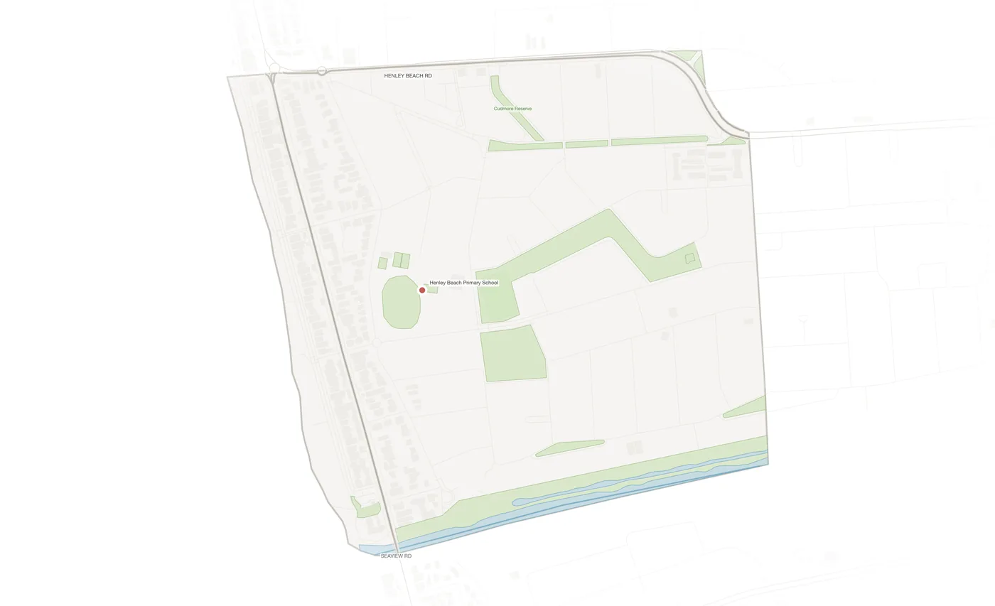 Henley Beach South urban fabric map